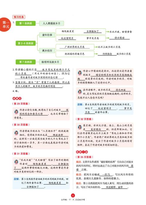 5年级语文绘本-a3-六三版