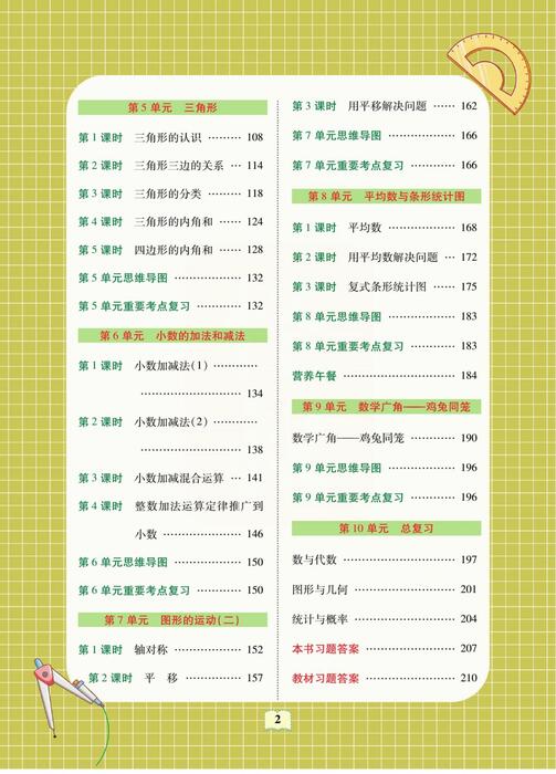 课堂全解人教版数学四年级下册 