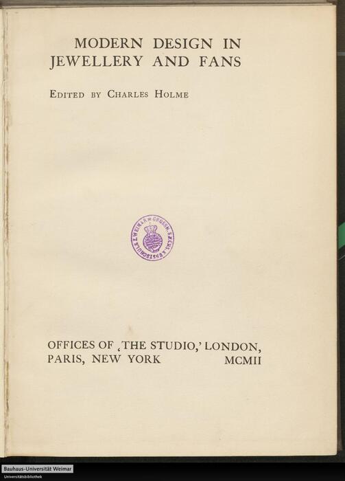 modern design in jewellery and fans.时尚珠宝和扇面设计.by charles holme.1902年出版