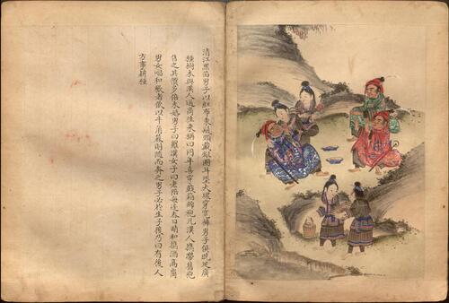 苗蛮图册页.41幅.约绘制于1786年