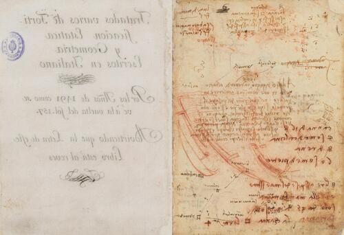 页面提取自－马德里手稿.2册.codex madrid.by leonardo da vinci.约绘于1490.1503.1504年.西班牙国家图书馆藏.发现于1966年-2