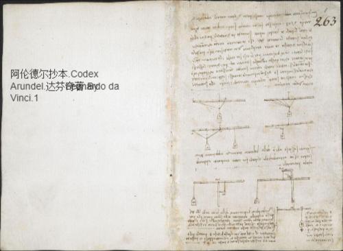 页面提取自－阿伦德尔抄本.codex arundel.达芬奇著.by leonardo da vinci.大英图书馆藏.arundel.ms.263-1