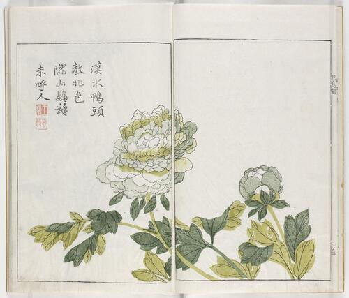 页面提取自－芥子园画传.三集.六卷.清.王槩等辑摹.日本宽延元年河南四郎右衛門彩色套印本.1748年-4