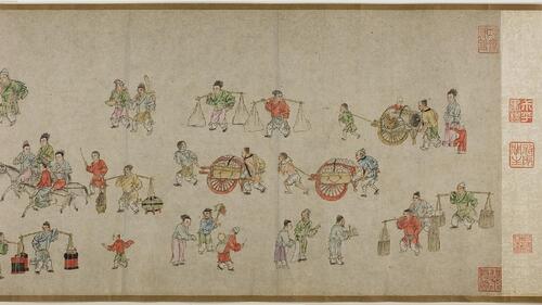 太平风会图.传.元代.朱玉绘.62069x1600像素.芝加哥艺术博物馆藏