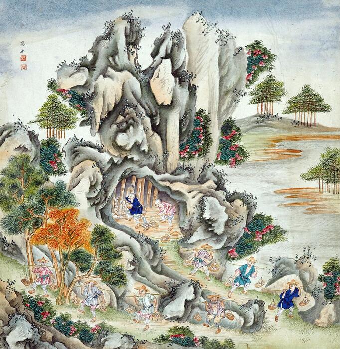 瓷器制运图.三十四幅.十八世纪.香港海事博物馆藏