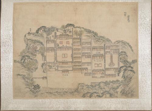 乾隆南巡驻跸图.23帧.清钱维城绘.清乾隆30年至45年绢本彩绘册页 乾隆南巡驻跸图.23帧.清钱维城绘.清乾隆30年至45年绢本彩绘册页