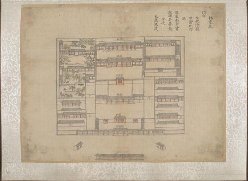 乾隆南巡驻跸图.23帧.清钱维城绘.清乾隆30年至45年绢本彩绘册页