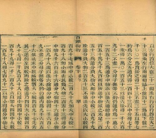 页面提取自－白芙堂算学丛书.四十八种.八十九卷.清.丁取忠撰.清同治光绪时期长沙古荷花池精舍刊本-15