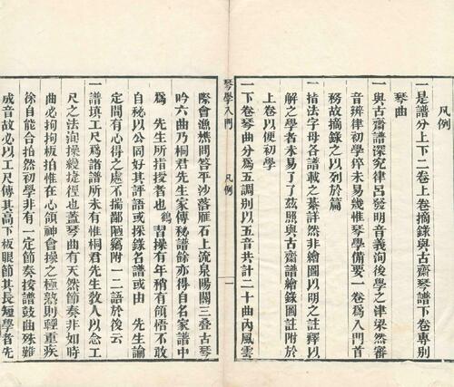 琴学入门. 二卷.清.张鹤.辑.清同治六年刊本