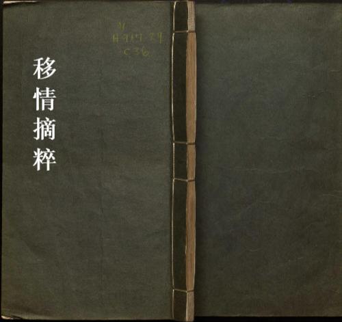 移情摘粹.一卷.清.张廷坤撰.清康熙五年张良器誊录清稿本 移情摘粹.一卷.清.张廷坤撰.清康熙五年张良器誊录清稿本