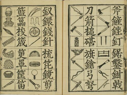 魁本对相四言杂字.明洪武辛亥孟秋吉日金陵王氏勤有书堂新刊.复刻本