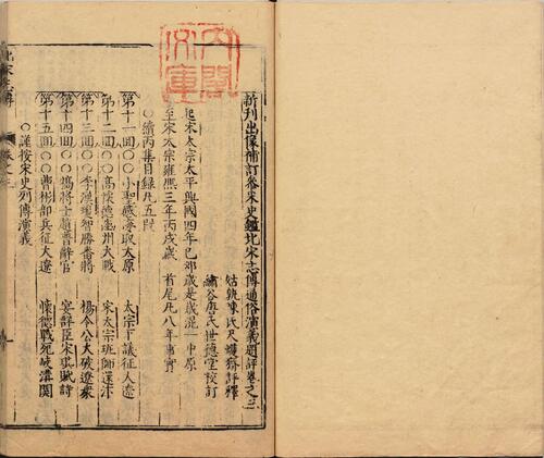 页面提取自－新刊出像补订参采史鉴北宋志传通俗演义题评.十卷.明.熊大木撰.陈氏尺蠖斋评释.明万历时期金陵唐氏世德堂刊本-2