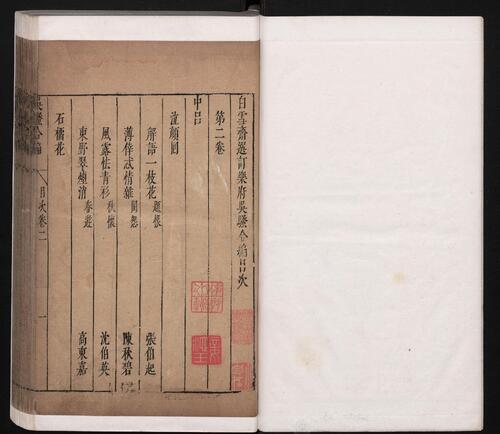 页面提取自－白雪斋选订乐府吴骚合编.4卷.明张楚叔.张旭初合编.明崇祯10年武林张氏白雪斋刊本.1637-3