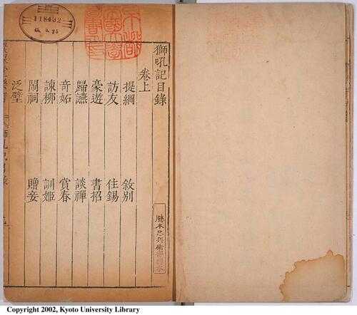 页面提取自－环翠堂新编出像狮吼记.上下卷.明汪廷讷撰.高士里藏板.明万历环翠堂刻本