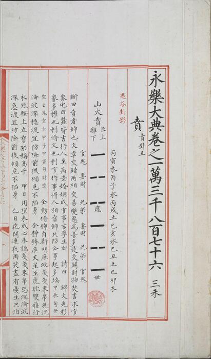永乐大典.卷13876-13878.贲字等.痹字.明嘉靖隆庆间内府重写本 4