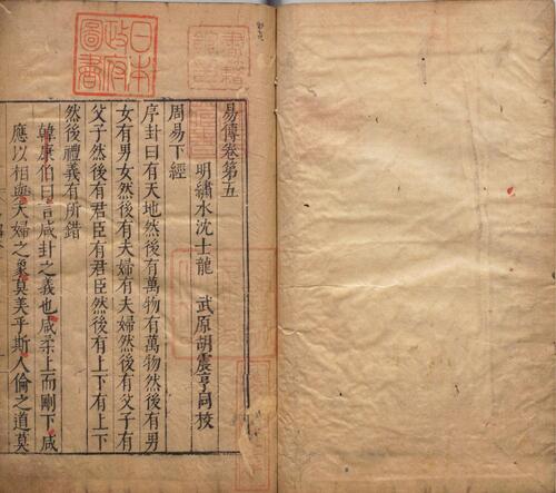 页面提取自－周易集解.十卷.唐.李鼎祚撰.明.沈士龙.胡震亨同校.明万历时期刊本-3