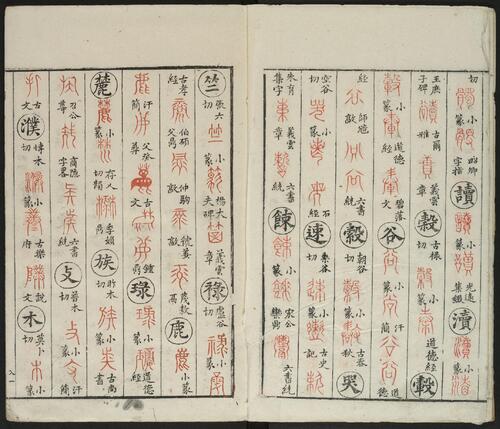 广金石韵府.五卷.明.林尚葵.李根撰.明崇祯九年闽侯莲庵朱墨套印本-6