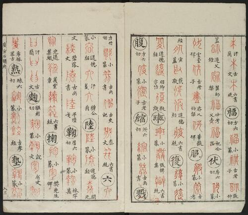 广金石韵府.五卷.明.林尚葵.李根撰.明崇祯九年闽侯莲庵朱墨套印本-6