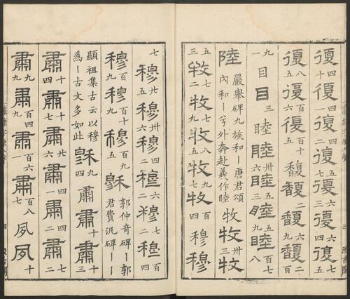 页面提取自－汉隶字源.六卷.宋.娄机撰.明末清初毛氏汲古阁刊本6