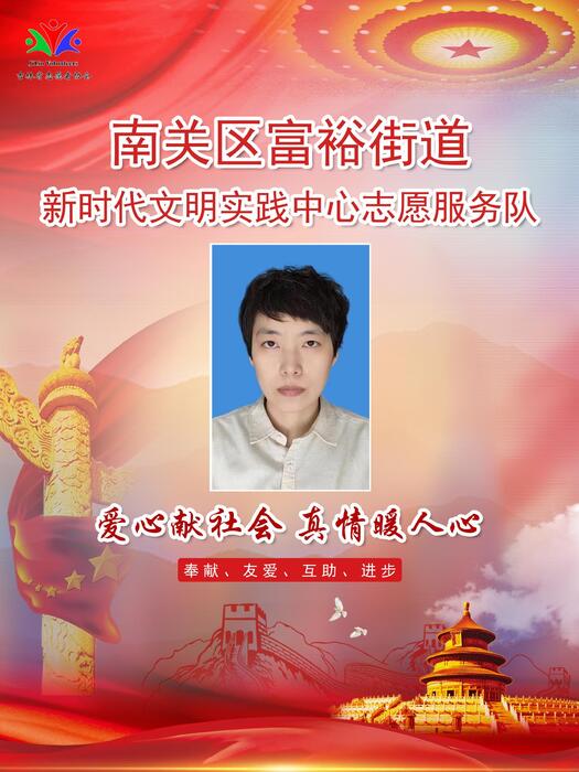 21南关区富裕街道新时代文明实践所专职公益岗张男新 21南关区富裕街道新时代文明实践所专职公益岗张男新