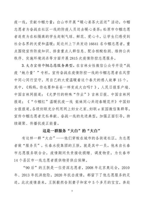 吉林志愿者在行动简报(54)